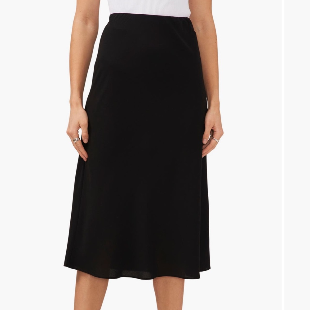 NWOT Halogen Black Midi Skirt